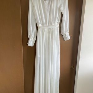 NWT Long Sleeve White Maxi Dress
